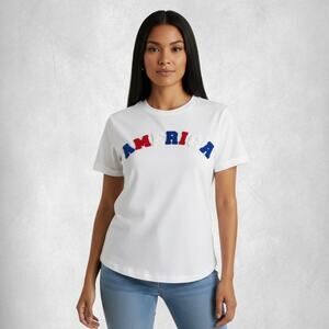 White America Graphic Crewneck T Shirt